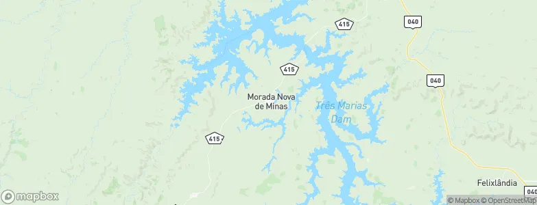 Morada Nova de Minas, Brazil Map