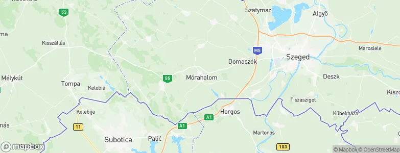 Mórahalom, Hungary Map