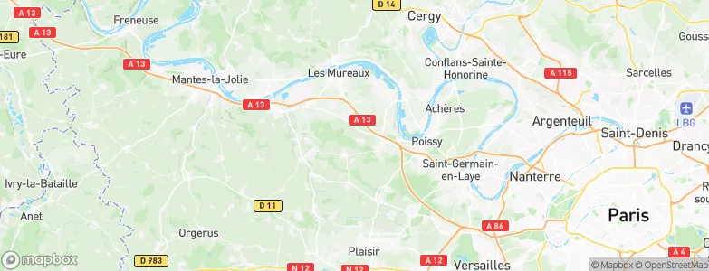 Morainvilliers, France Map