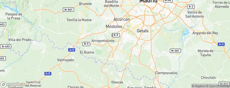 Moraleja de Enmedio, Spain Map