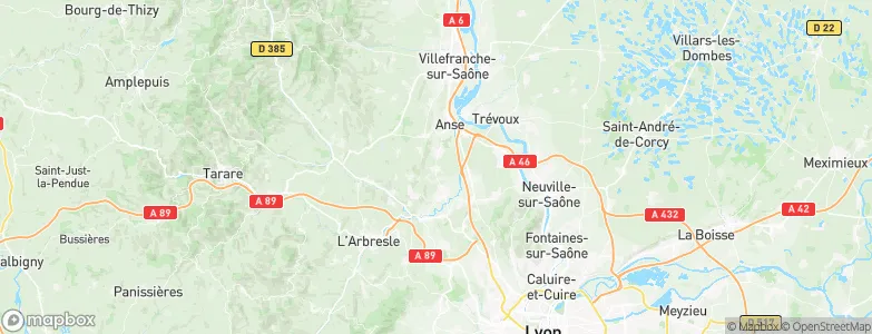 Morancé, France Map