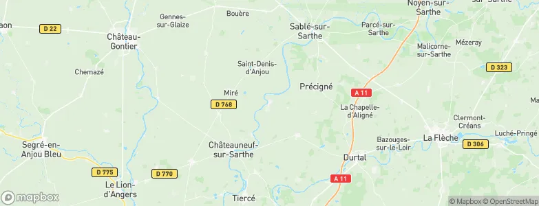 Morannes, France Map
