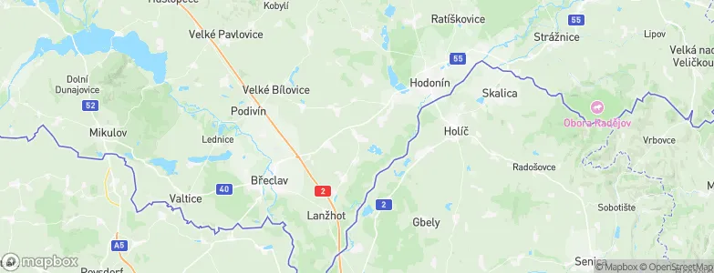 Moravská Nová Ves, Czechia Map