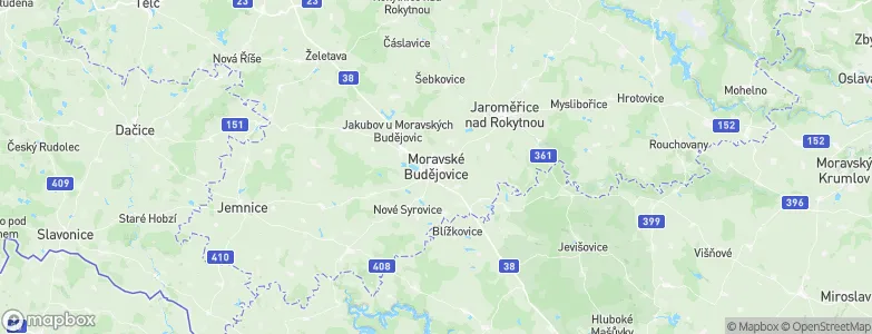 Moravské Budějovice, Czechia Map