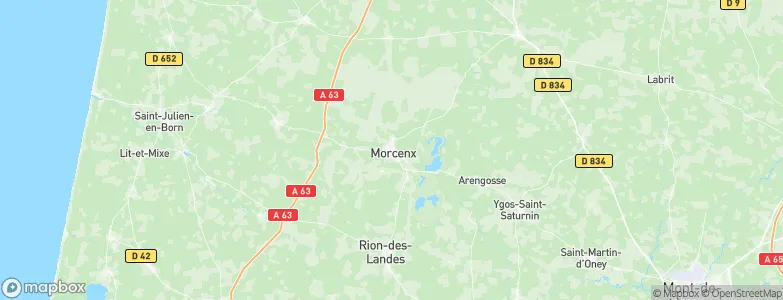 Morcenx, France Map