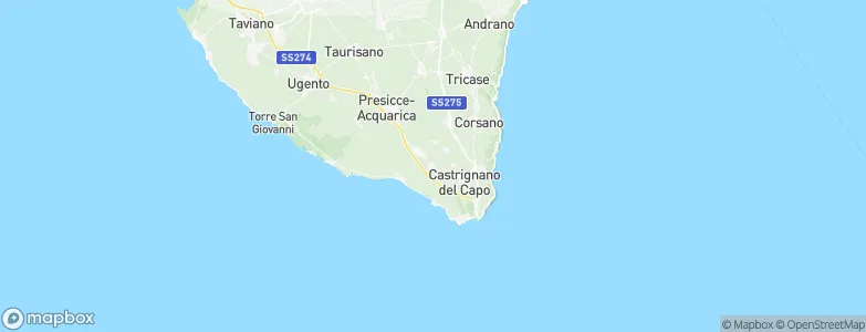 Morciano di Leuca, Italy Map