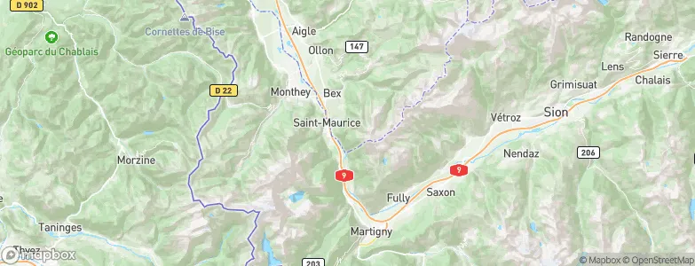 Morcles, Switzerland Map