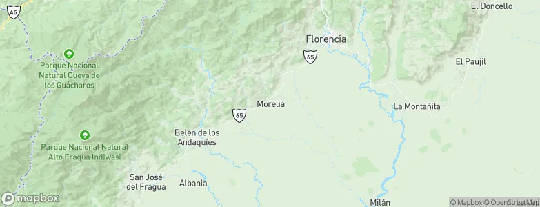 Morelia, Colombia Map