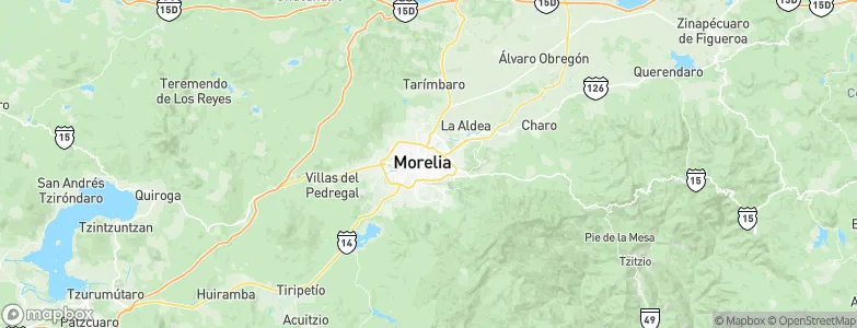 Morelia, Mexico Map
