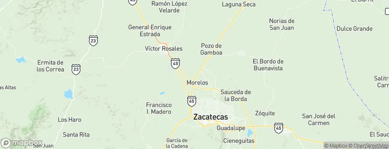 Morelos, Mexico Map