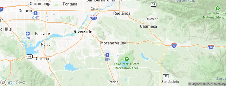 Moreno Valley, United States Map