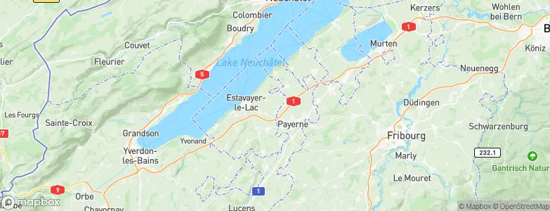 Morens (FR), Switzerland Map