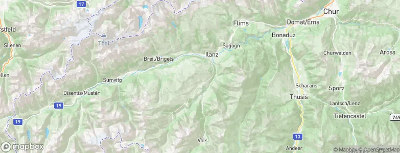 Morissen, Switzerland Map
