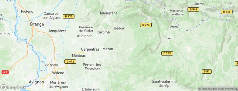 Mormoiron, France Map