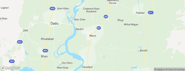 Moro, Pakistan Map