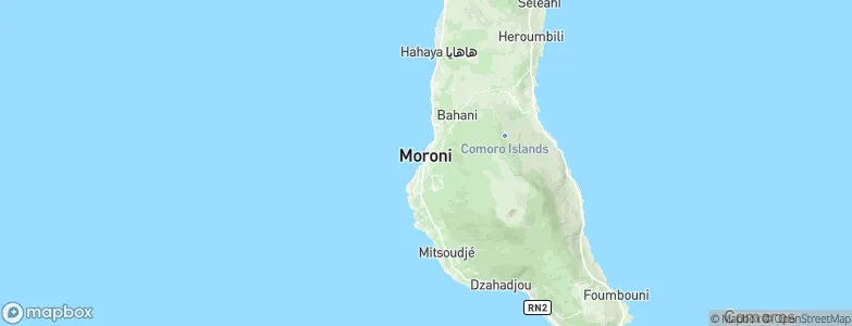 Moroni, Comoros Map