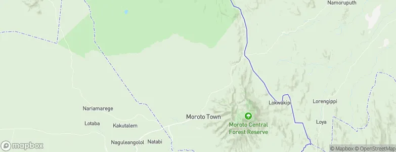 Moroto District, Uganda Map
