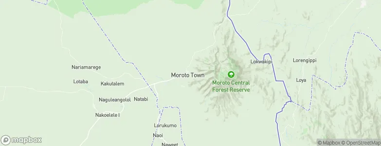 Moroto, Uganda Map