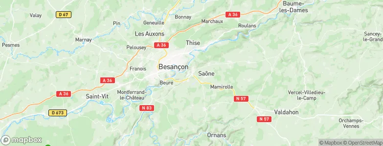 Morre, France Map
