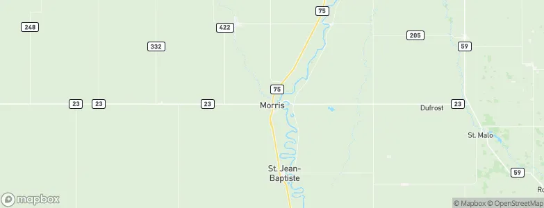 Morris, Canada Map