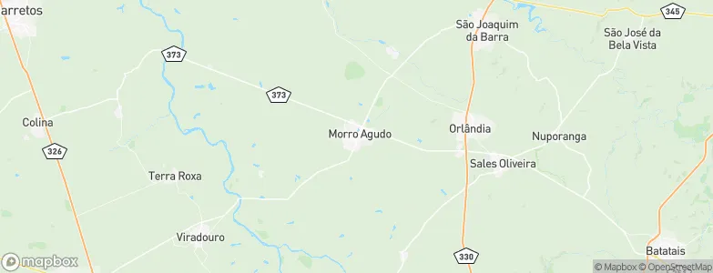 Morro Agudo, Brazil Map