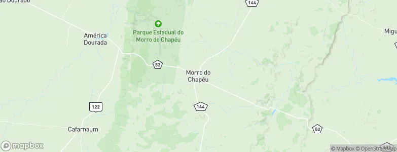 Morro do Chapéu, Brazil Map
