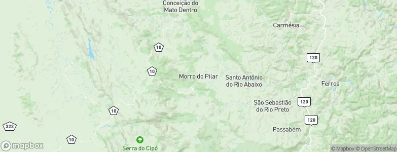 Morro do Pilar, Brazil Map