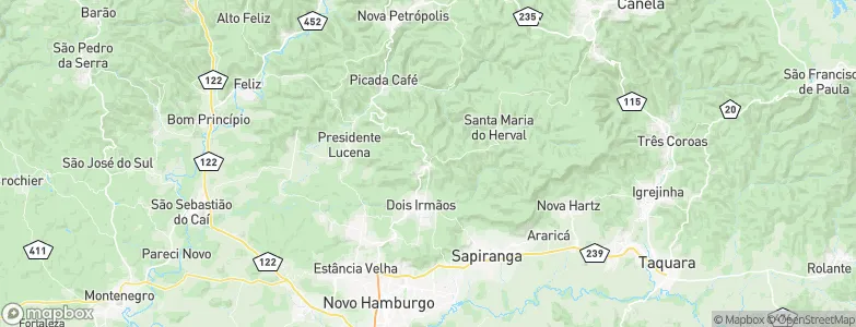 Morro Reuter, Brazil Map