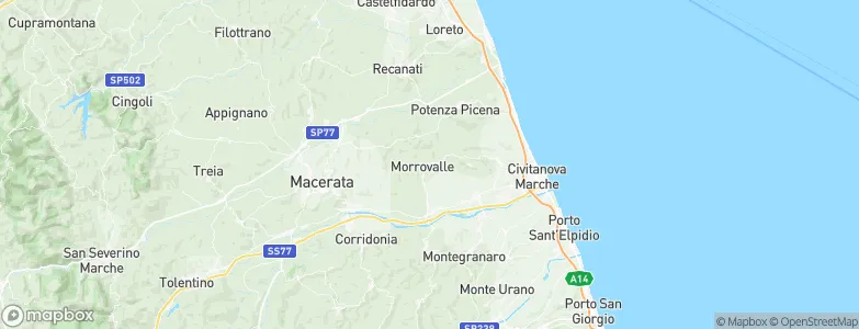 Morrovalle, Italy Map