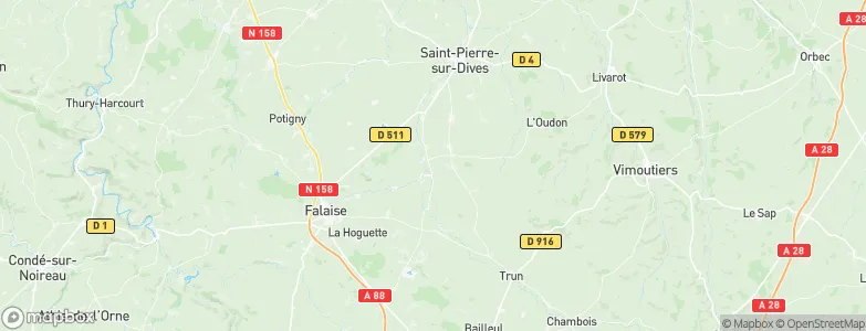 Morteaux-Coulibœuf, France Map