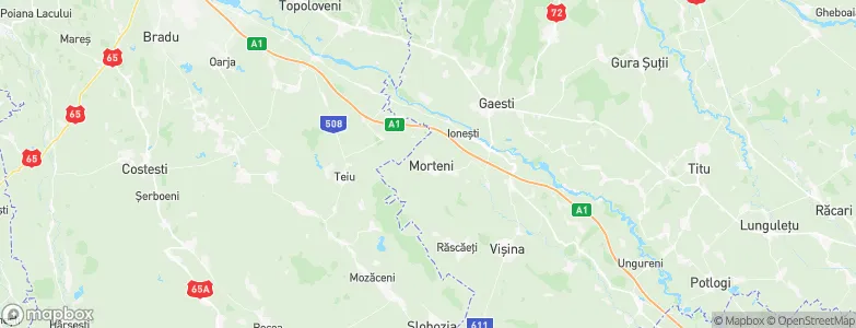 Morteni, Romania Map