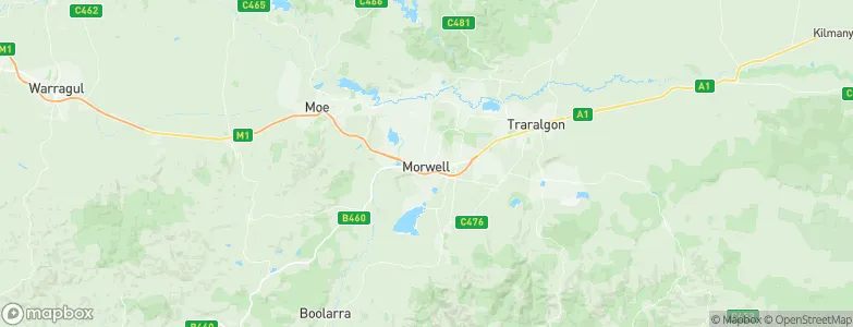 Morwell, Australia Map