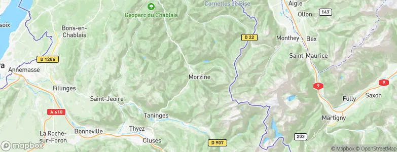 Morzine, France Map