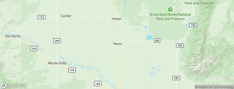 Mosca, United States Map