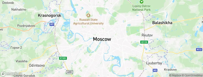 Moscow, Russia Map