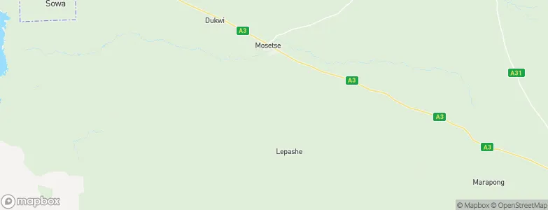 Mosetse, Botswana Map