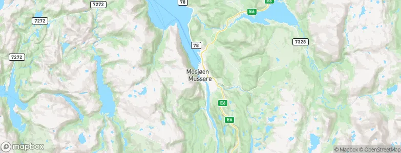 Mosjøen, Norway Map