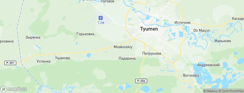 Moskovskiy, Russia Map
