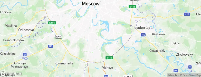 Moskvorech’ye-Saburovo, Russia Map
