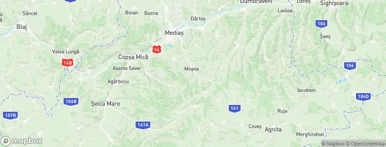 Moşna, Romania Map