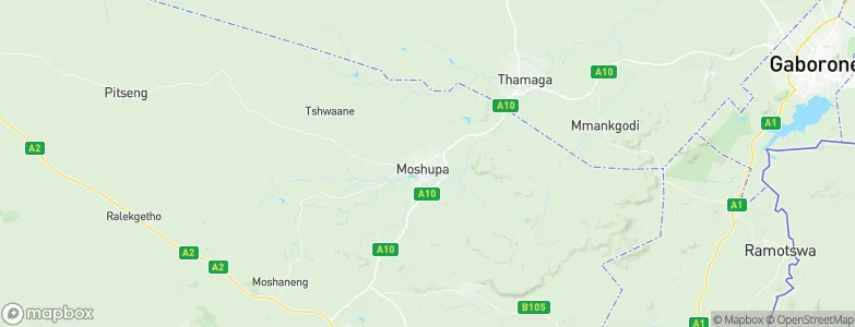 Mosopa, Botswana Map