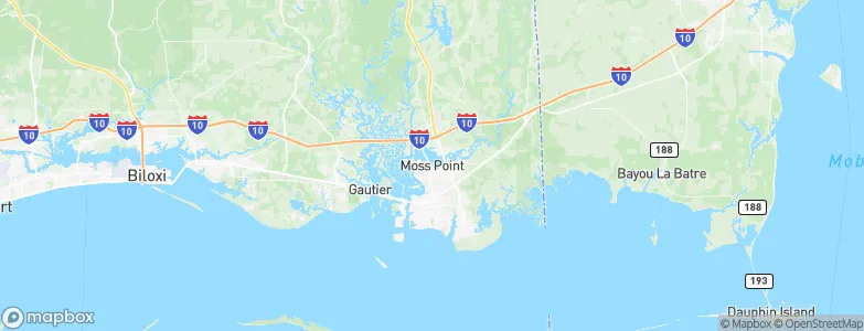 Moss Point, United States Map