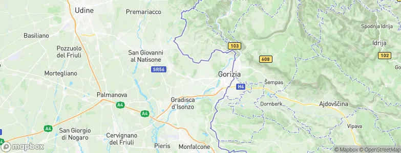 Mossa, Italy Map