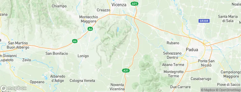 Mossano, Italy Map