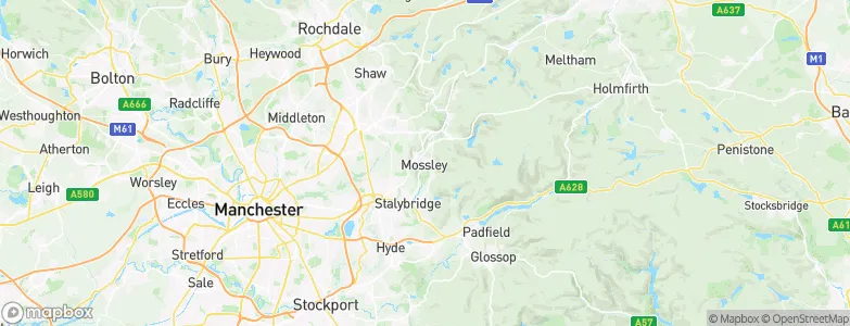 Mossley, United Kingdom Map