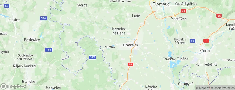 Mostkovice, Czechia Map