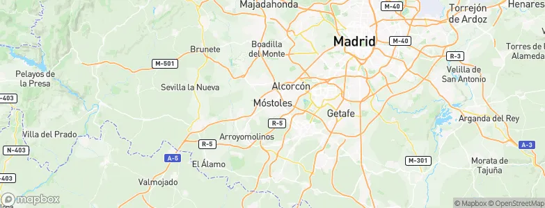 Móstoles, Spain Map