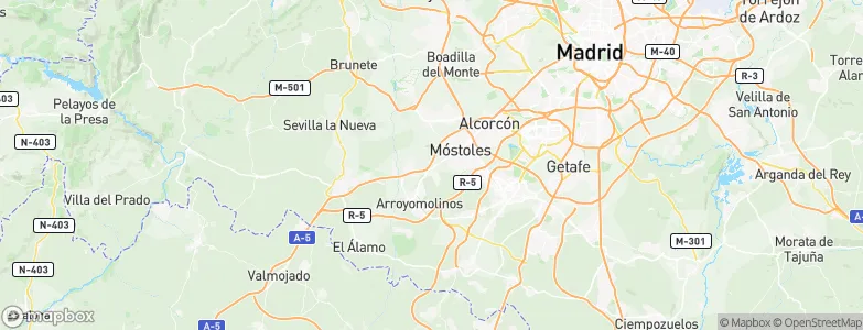 Móstoles, Spain Map
