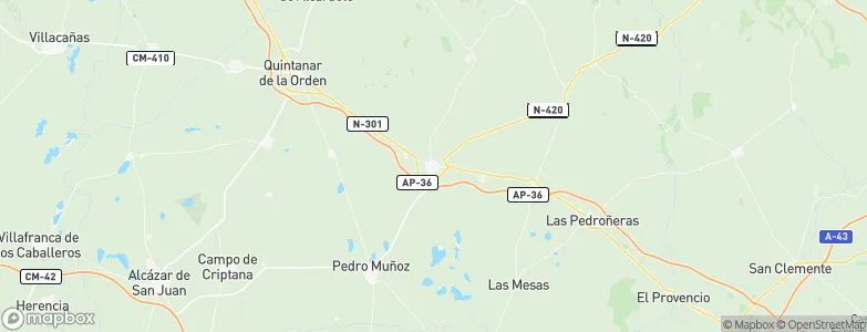 Mota del Cuervo, Spain Map