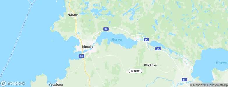 Motala Municipality, Sweden Map